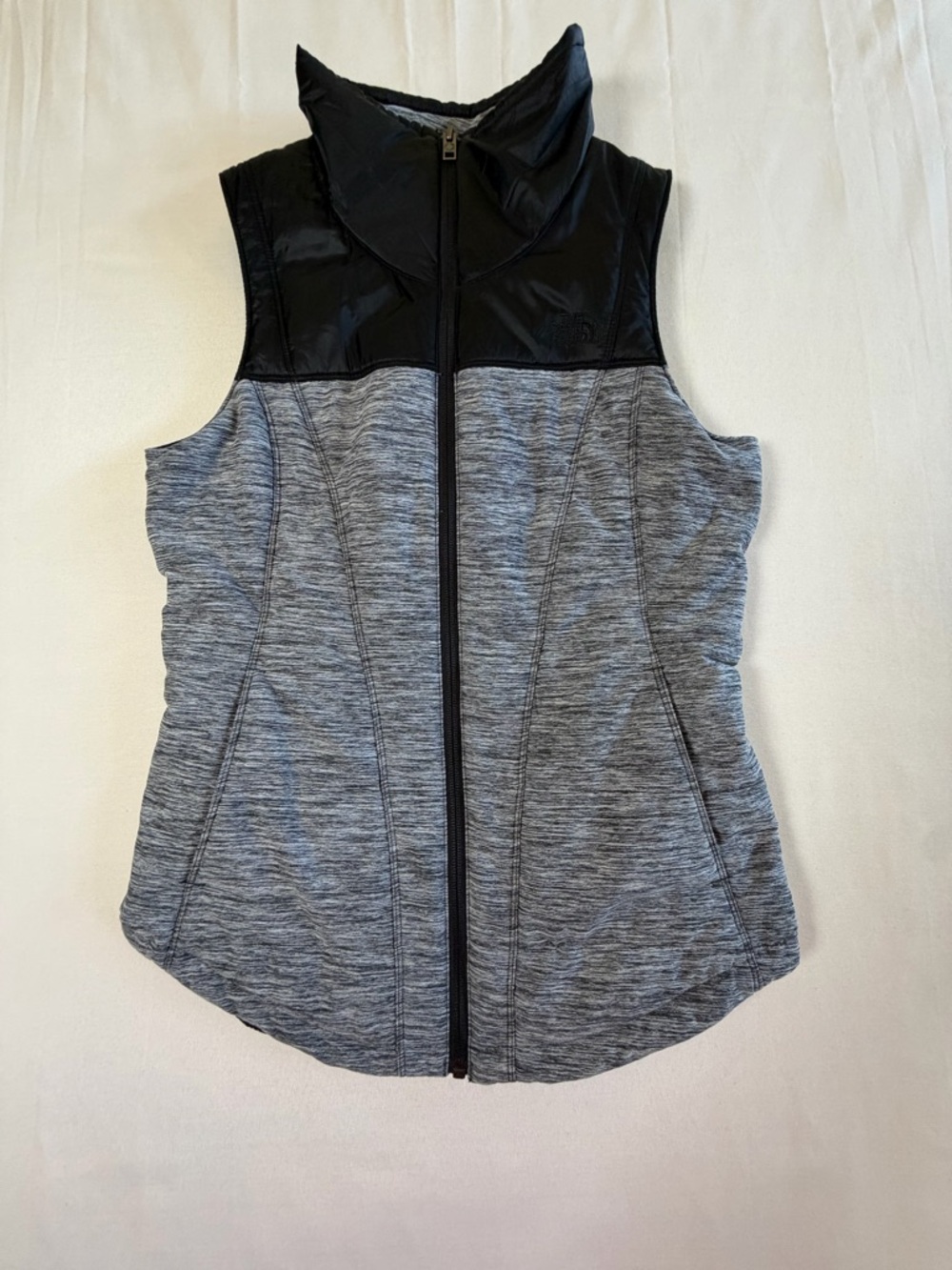 The North Face Womens XS Vest Black Windwall Softshell Full Zip Outdoor Hiking